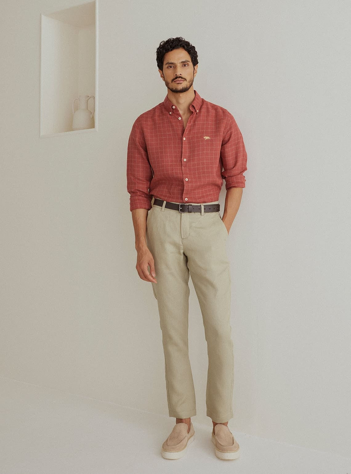 Redwood Check Linen Shirt