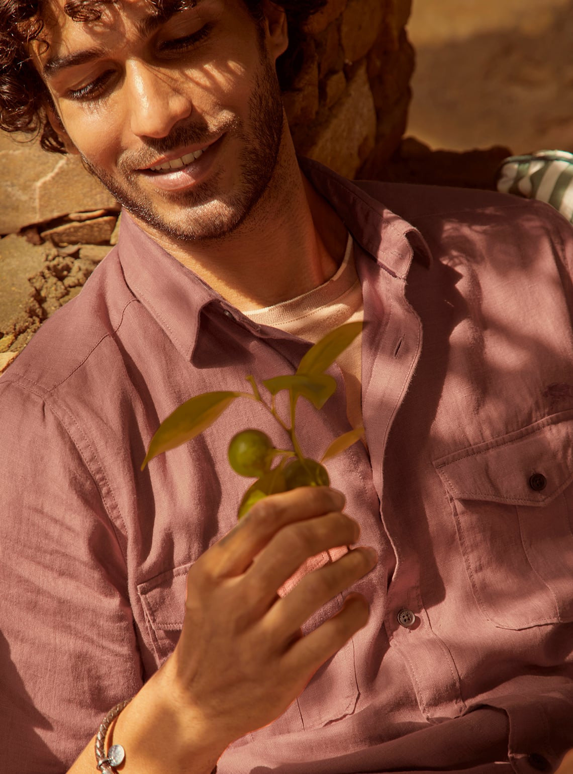 Wildberry Safari Linen Shirt