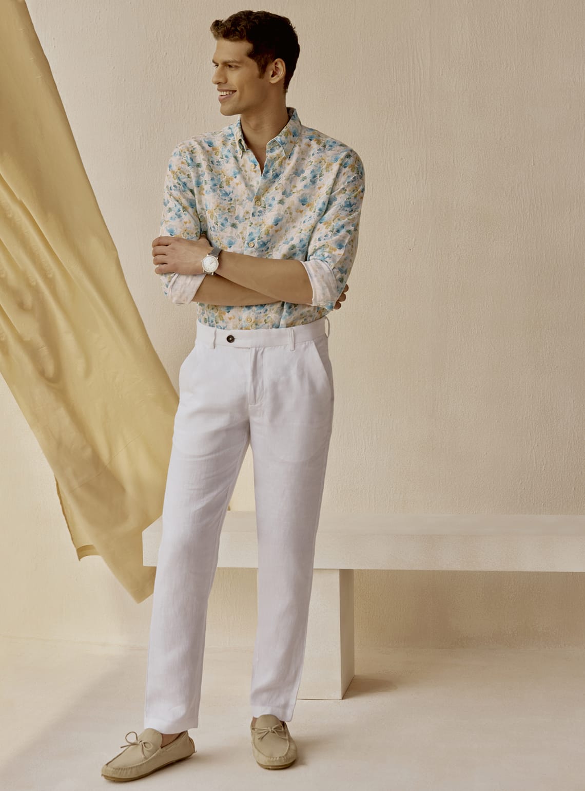 Summer Bloom Linen Shirt
