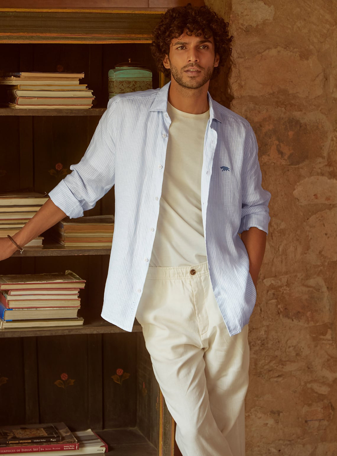 Sky Stripe Linen Shirt