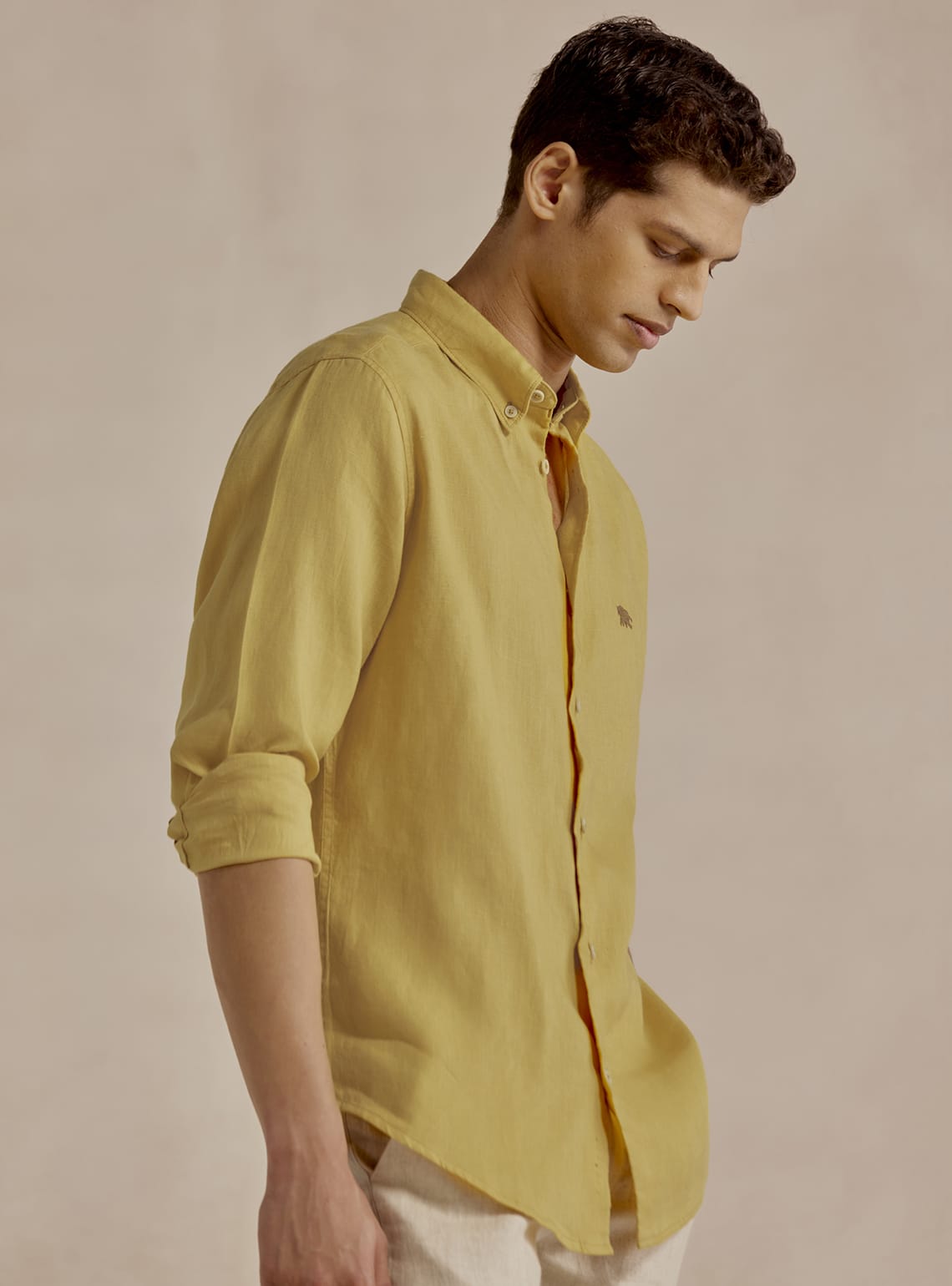 Tumeric Gold Linen Shirt