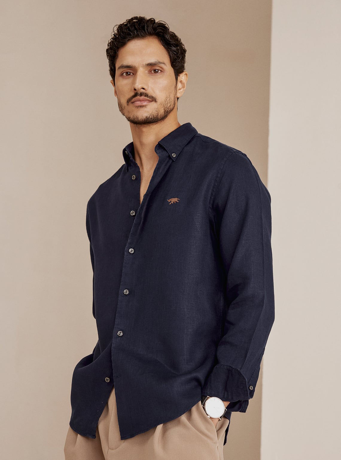 Deep Sea Linen Shirt