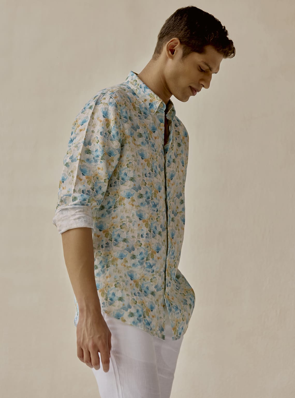 Summer Bloom Linen Shirt