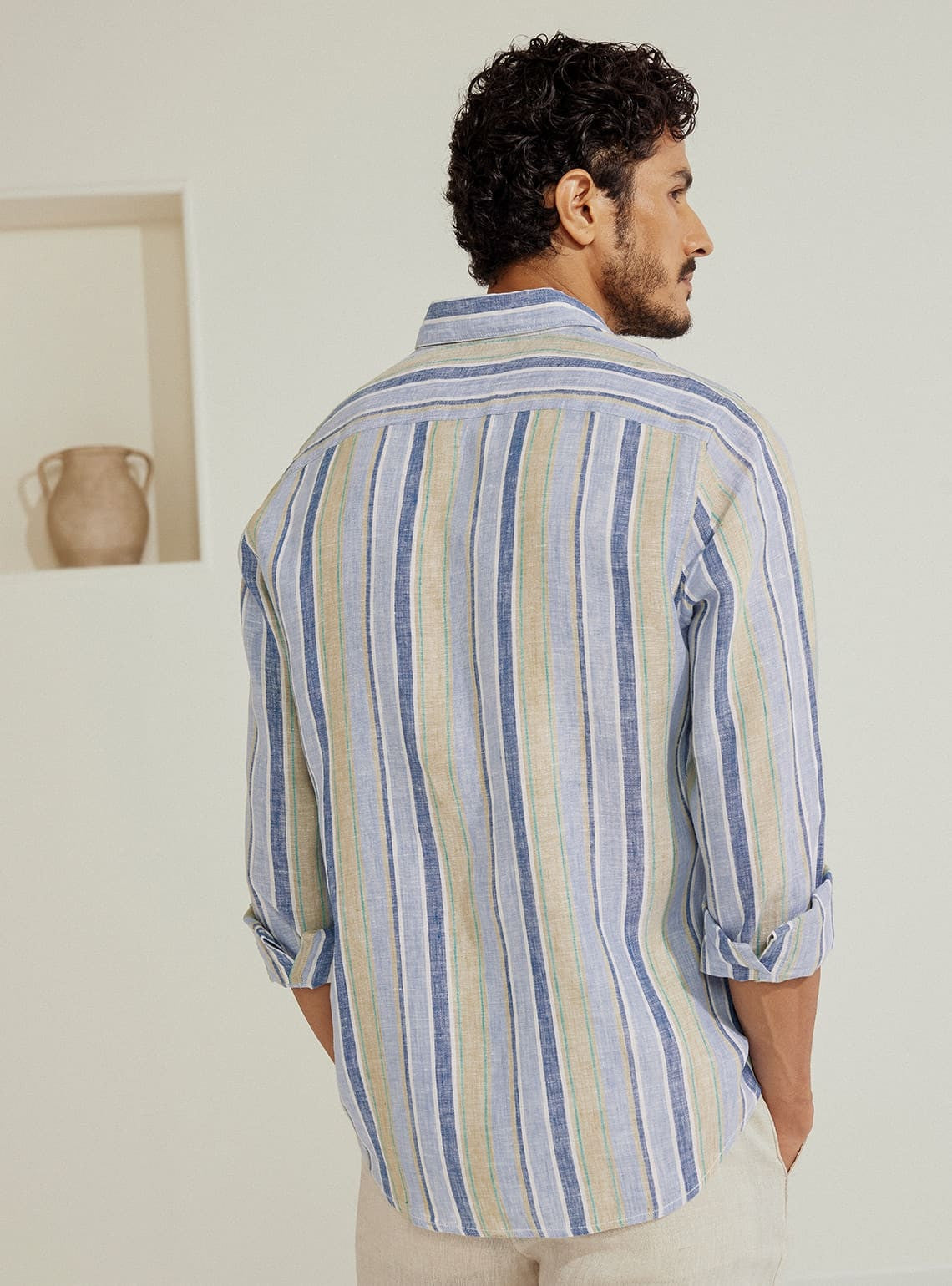 Skyway Stripe Linen Shirt