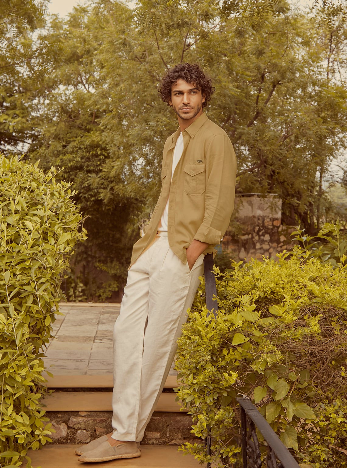 Golden Mist Linen Shirt