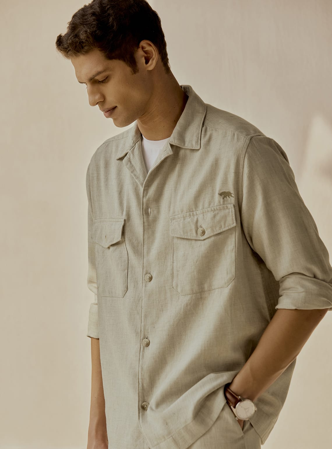 Bronco Cotton Linen Overshirt