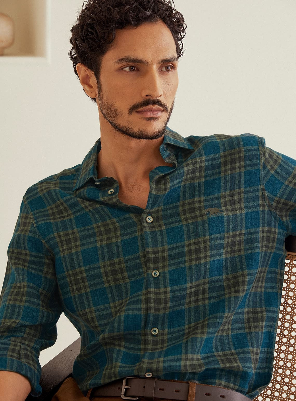 Mirage Check Linen Shirt