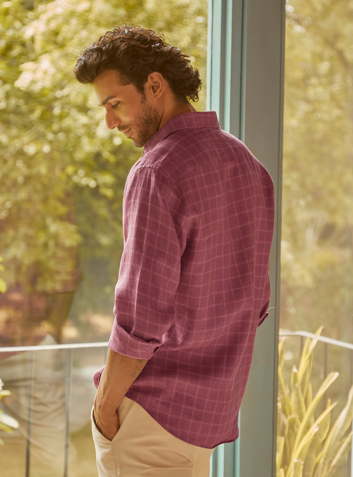 Vintage Rose Linen Shirt