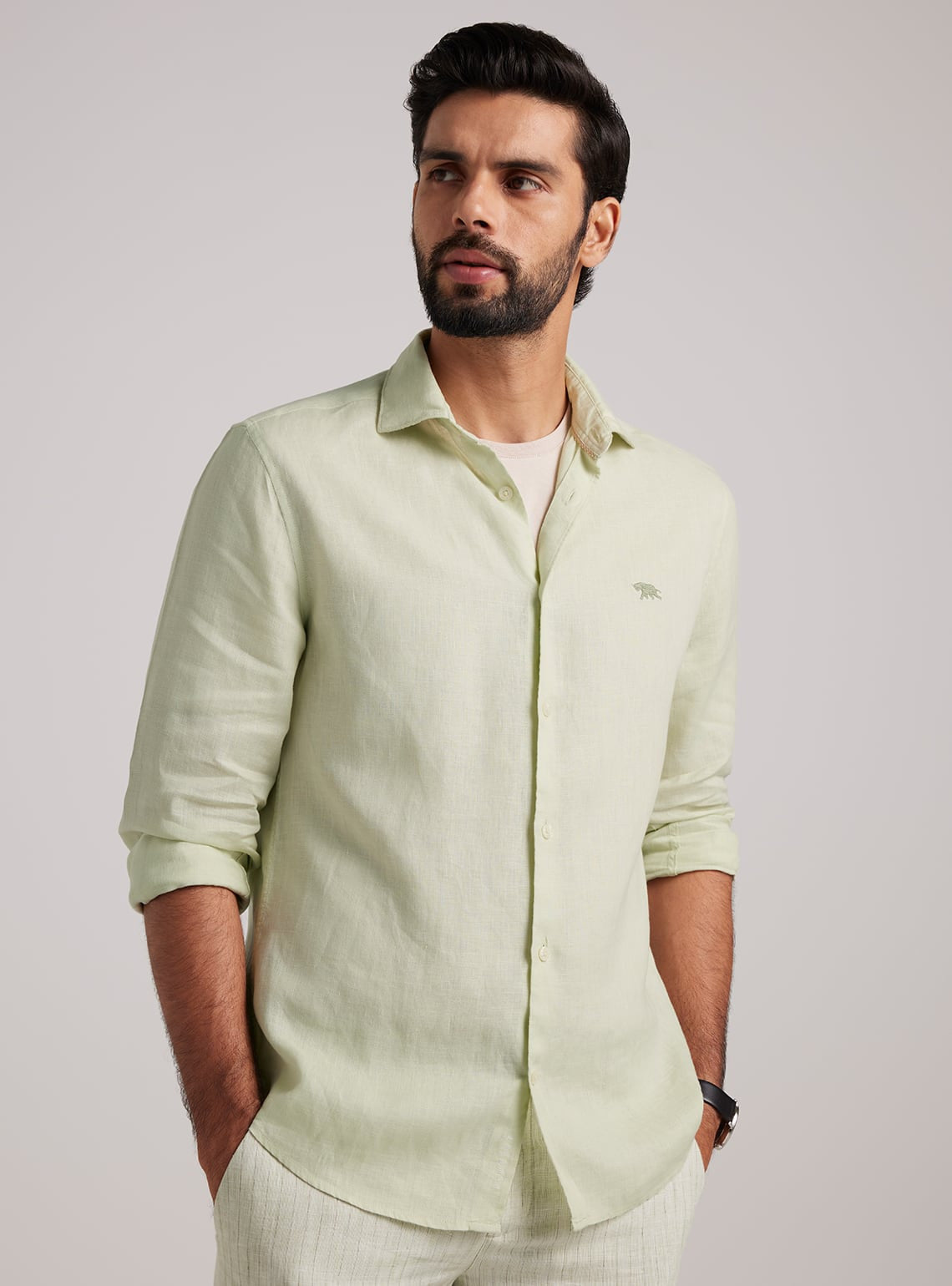 Mint Mist Linen Shirt