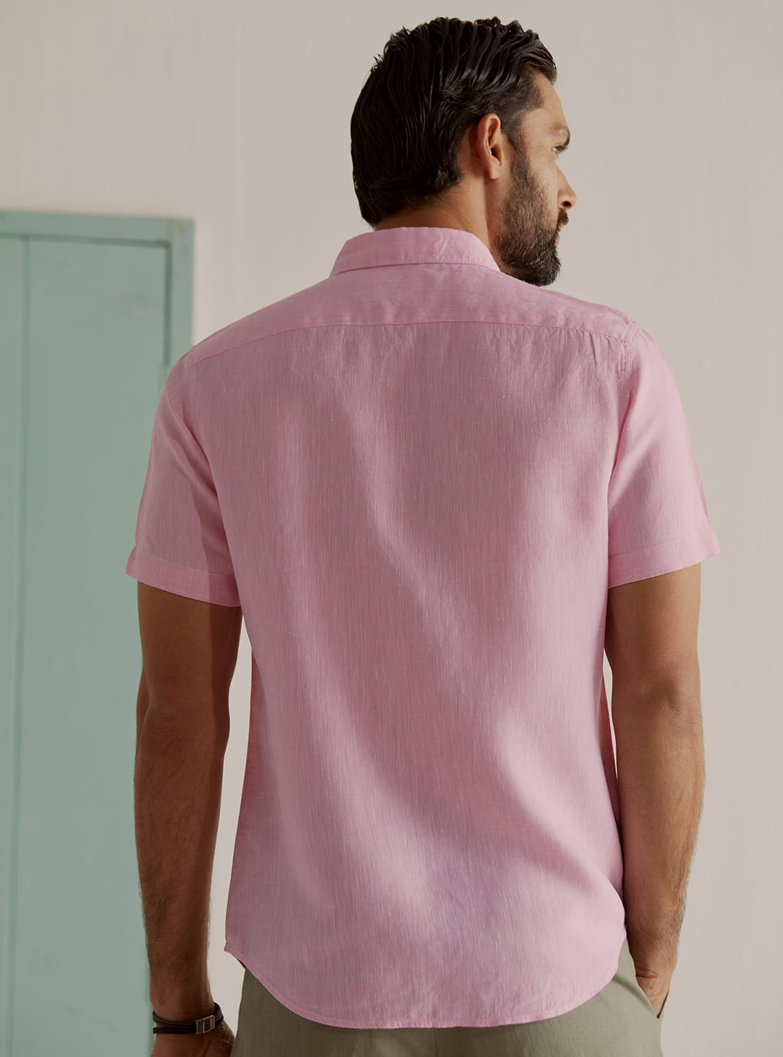 Rose Chambray Linen Shirt