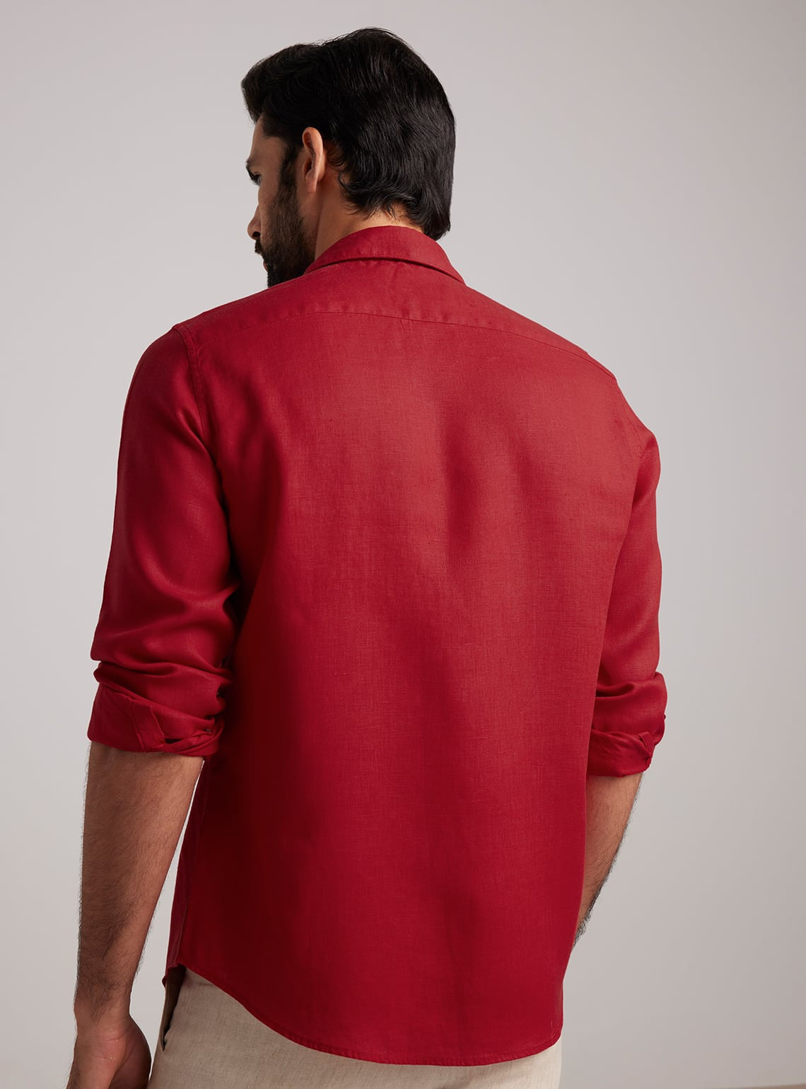 Barn Red Linen Explorer Shirt