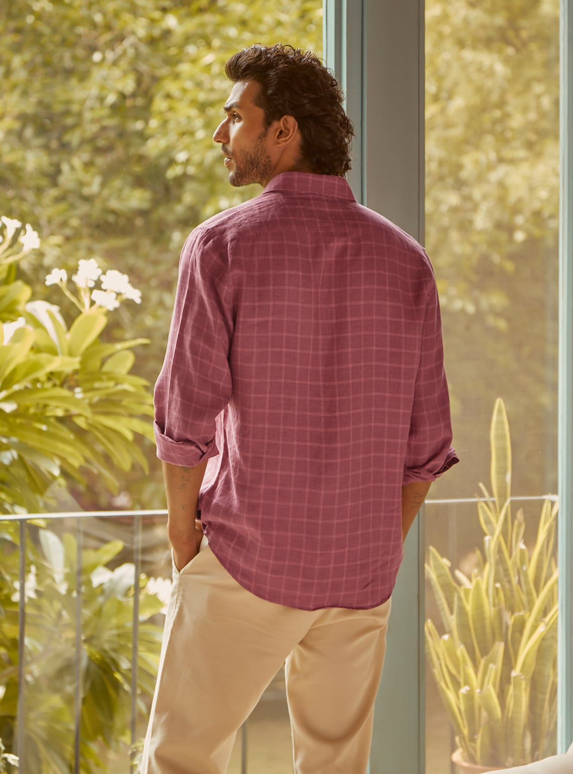 Vintage Rose Linen Shirt