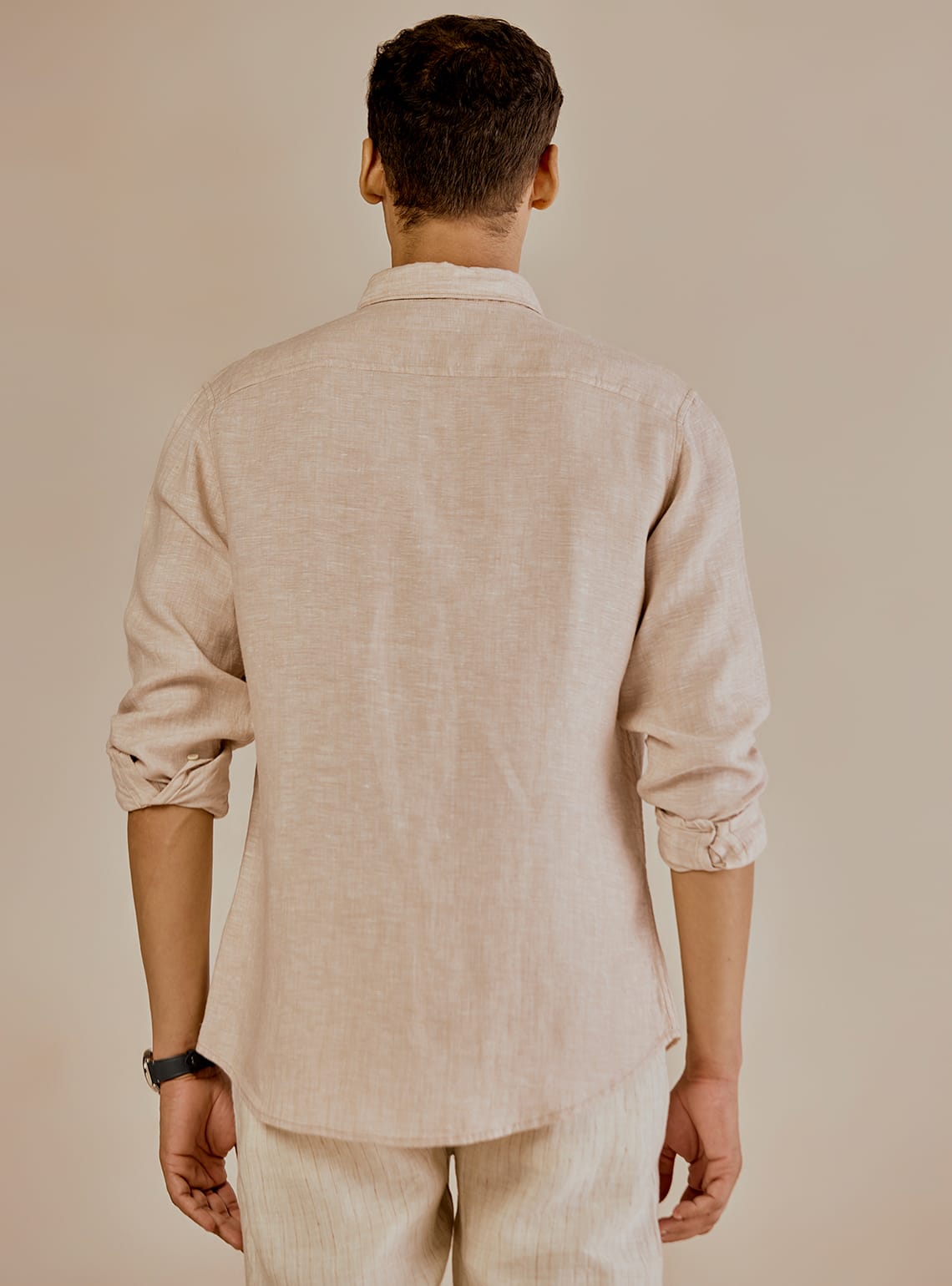 Malta Light Beige Linen Shirt