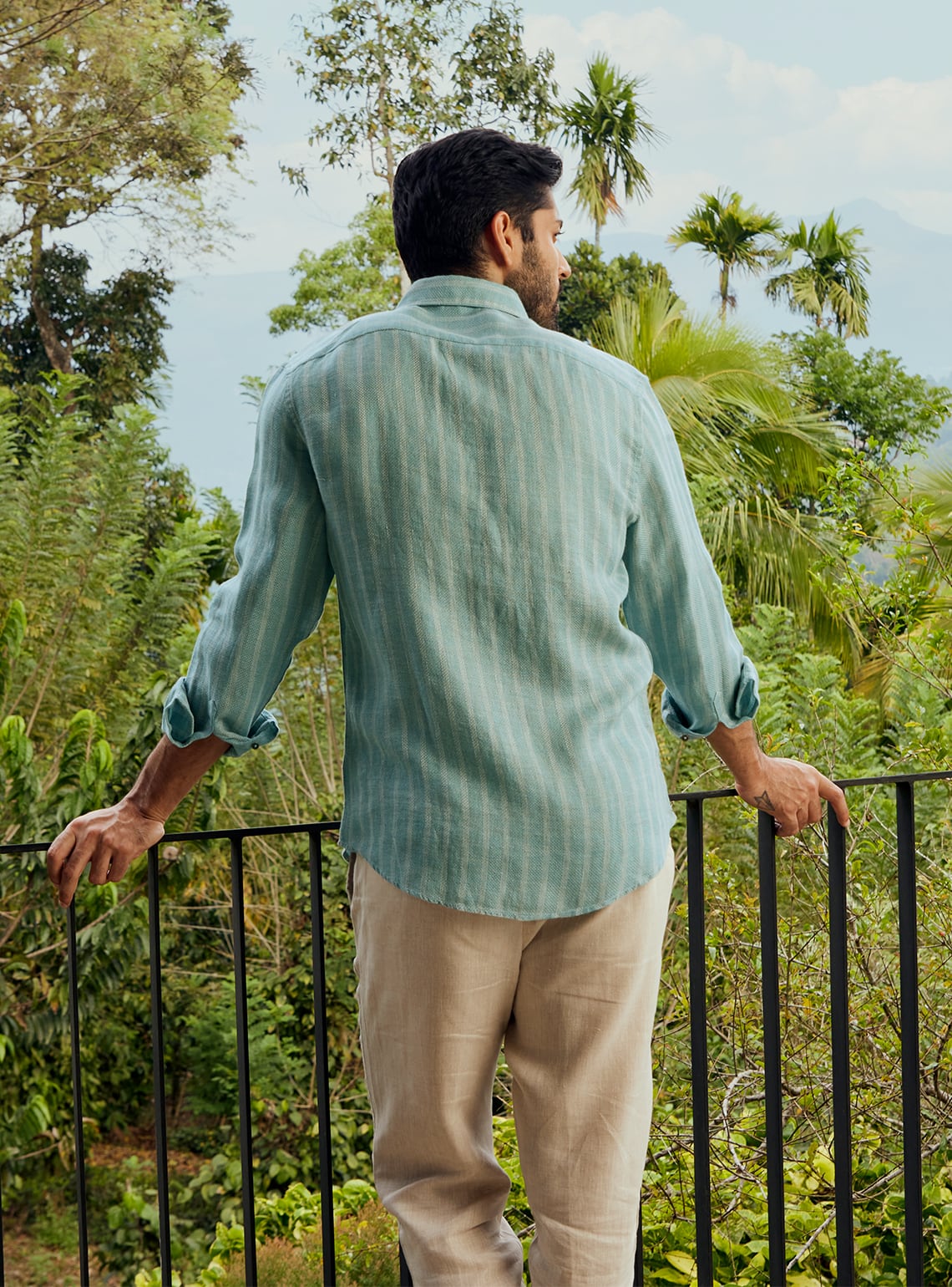 Oasis Stripe Linen Shirt