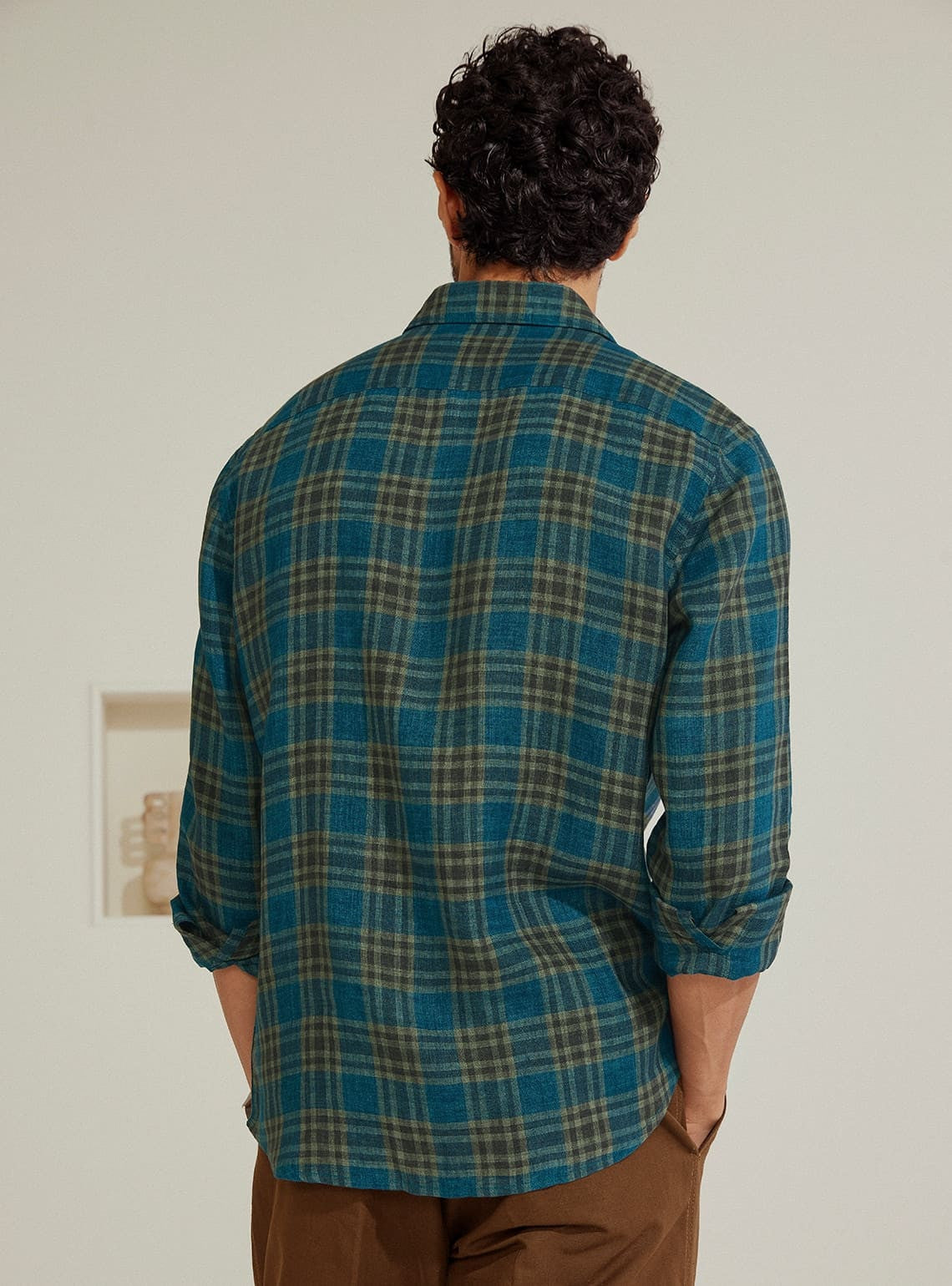 Mirage Check Linen Shirt