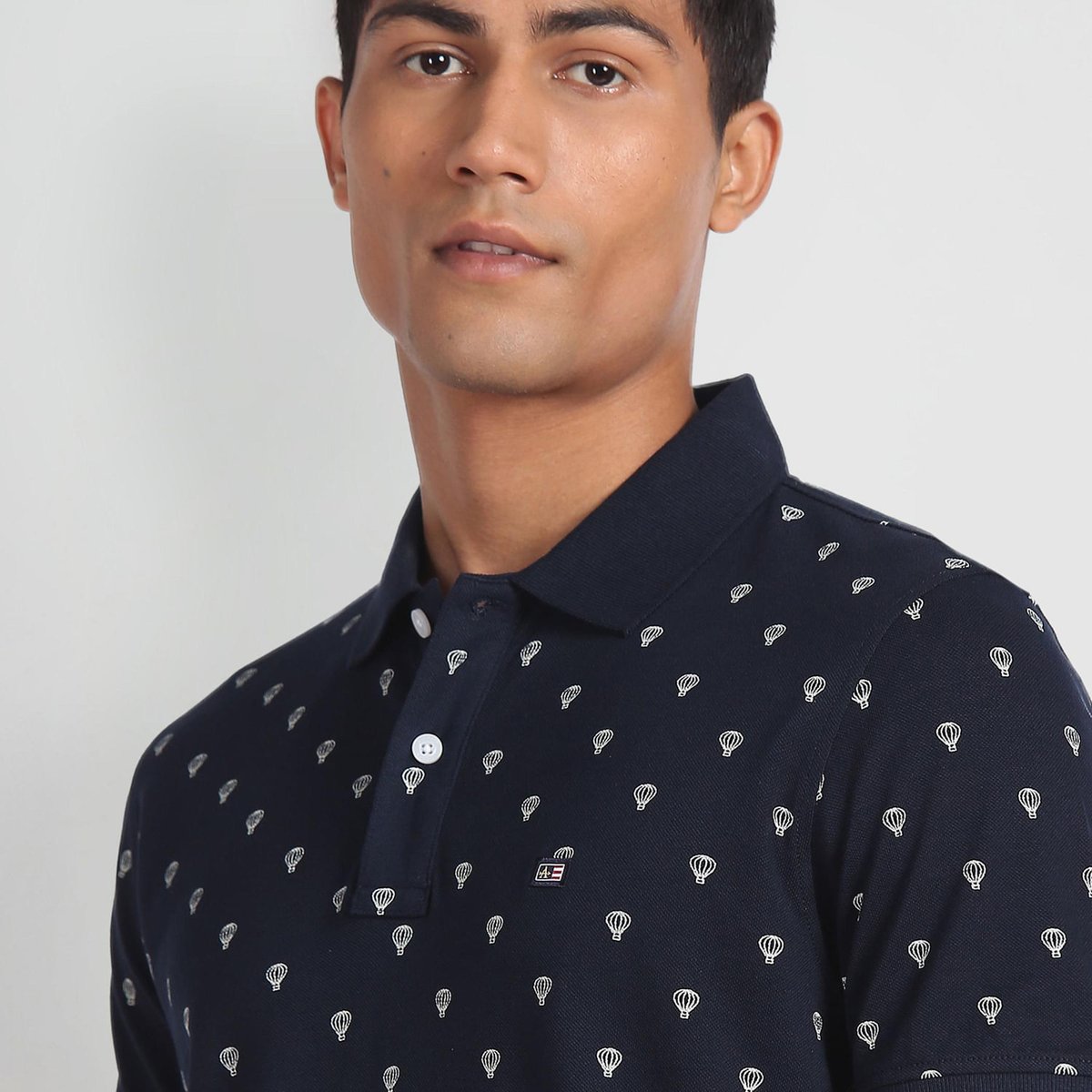 SPORTS Men Printed Polo T-shirt