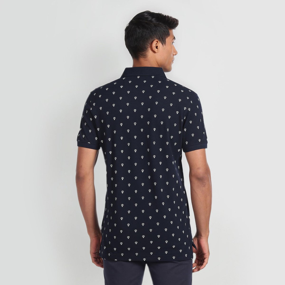 SPORTS Men Printed Polo T-shirt