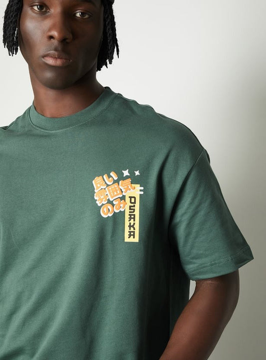 Men Printed Oversized T-shirt – Bold, Comfy & Street-Ready