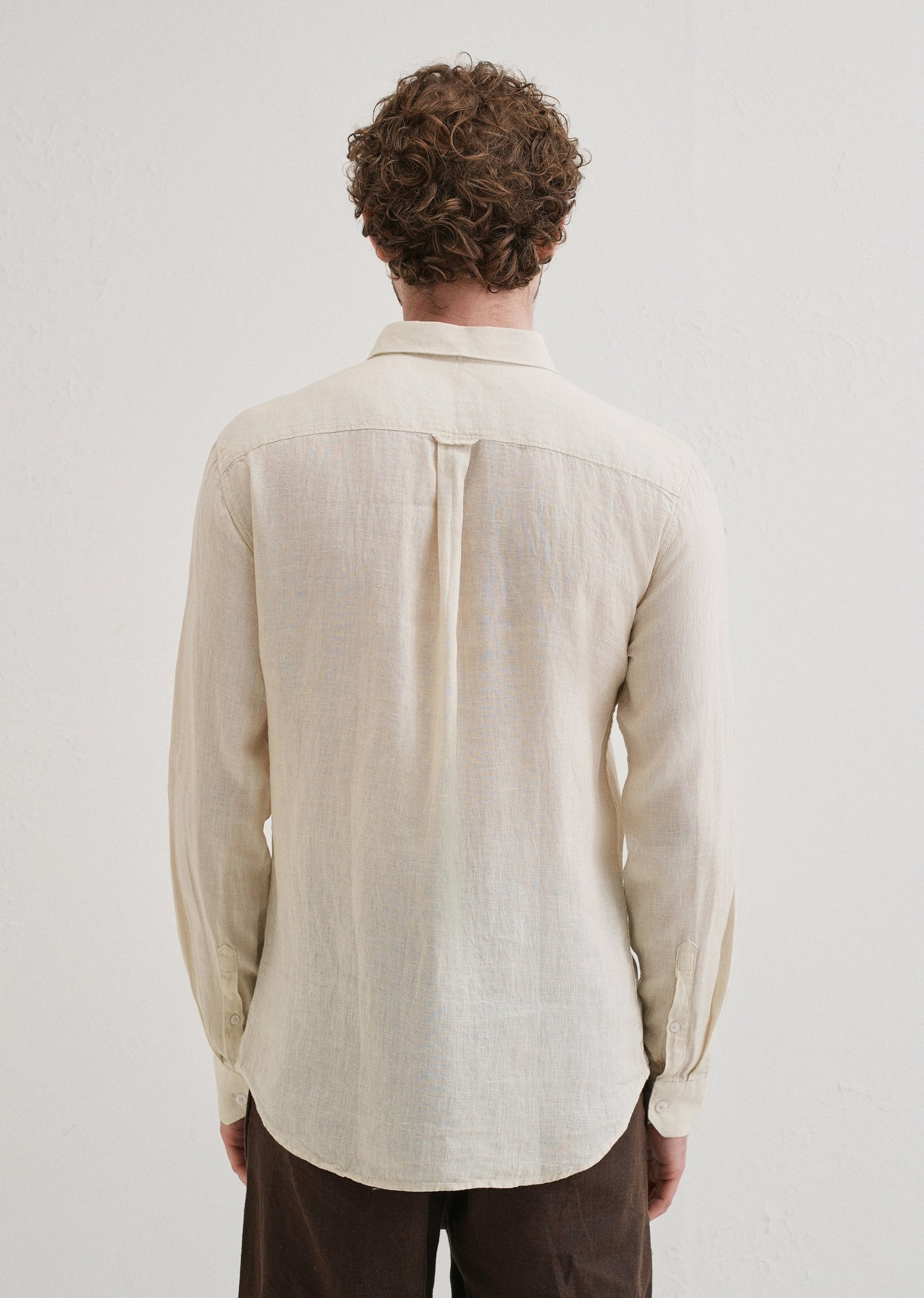 100% Pure Classic Cream Linen Shirt
