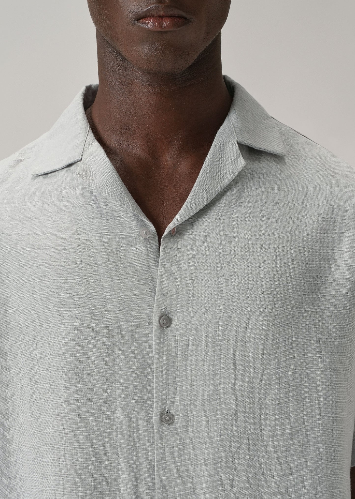 100% Pure Irish Grey Linen Shirt