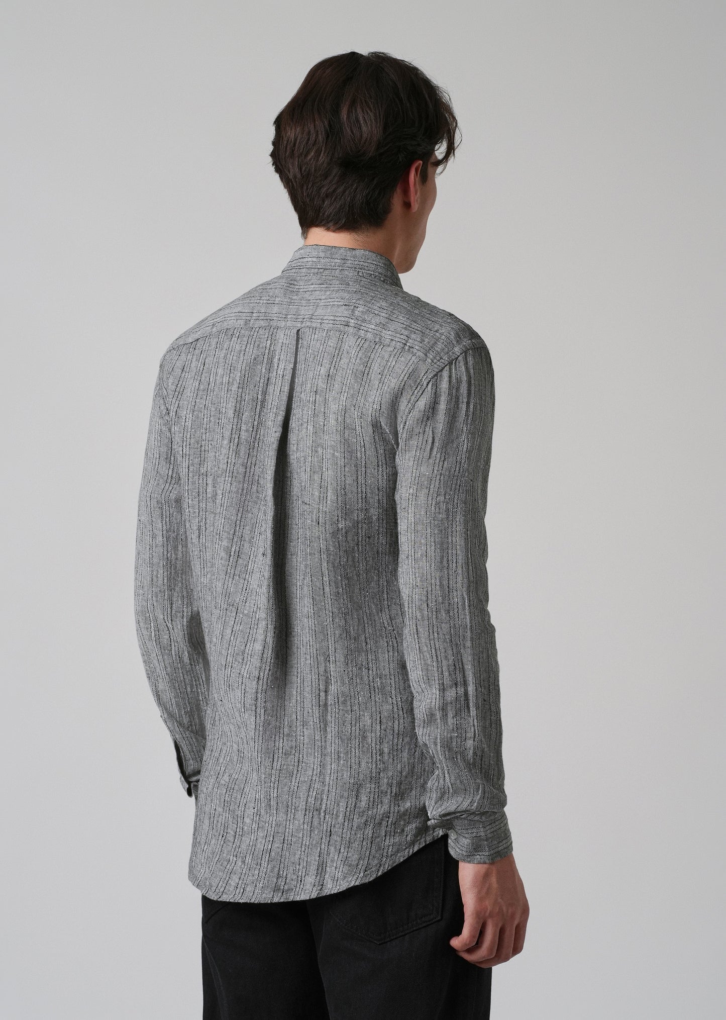 100% Pure Irish Gris Linen Shirt