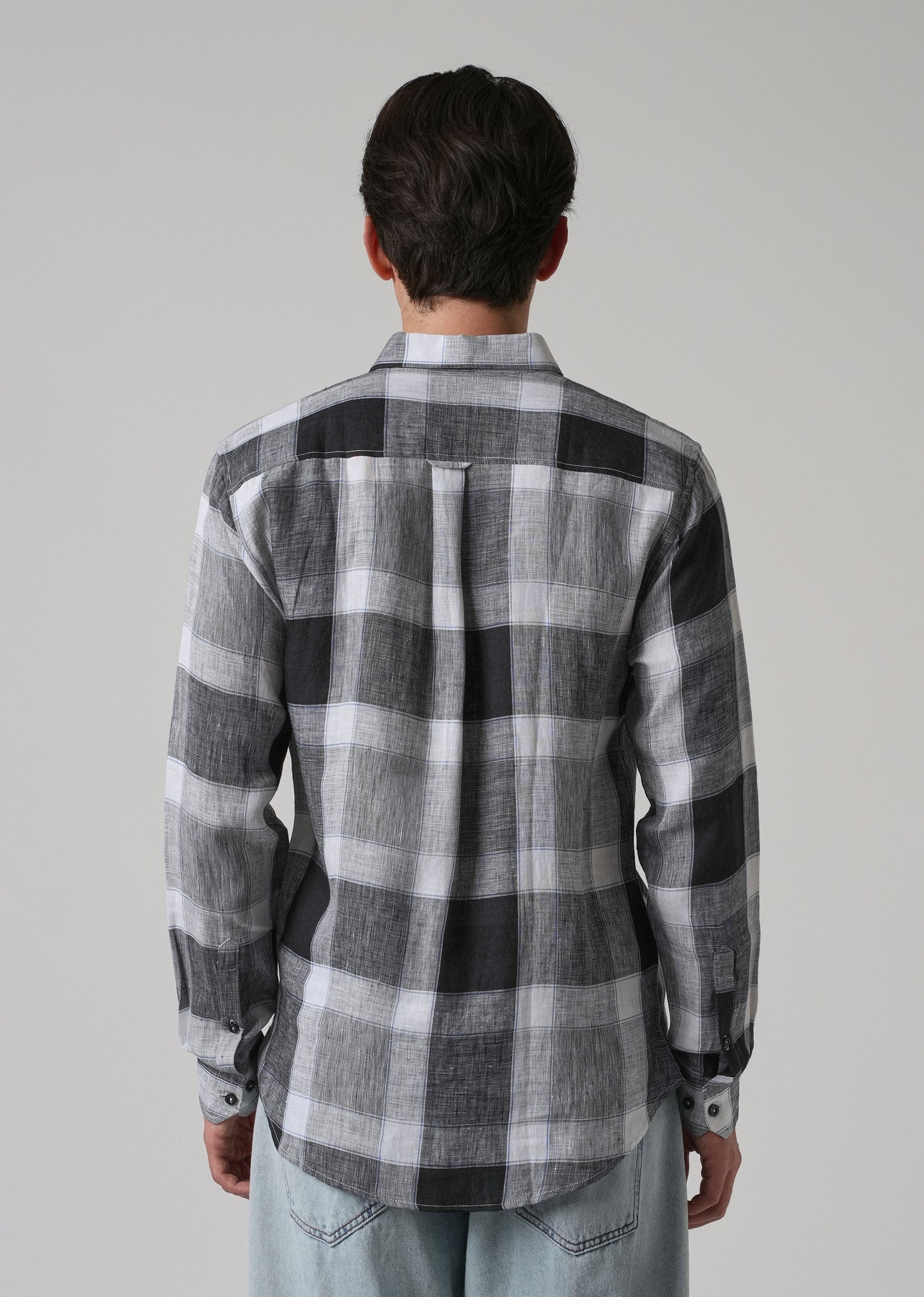100% Pure Irish Linen Checks Shirt