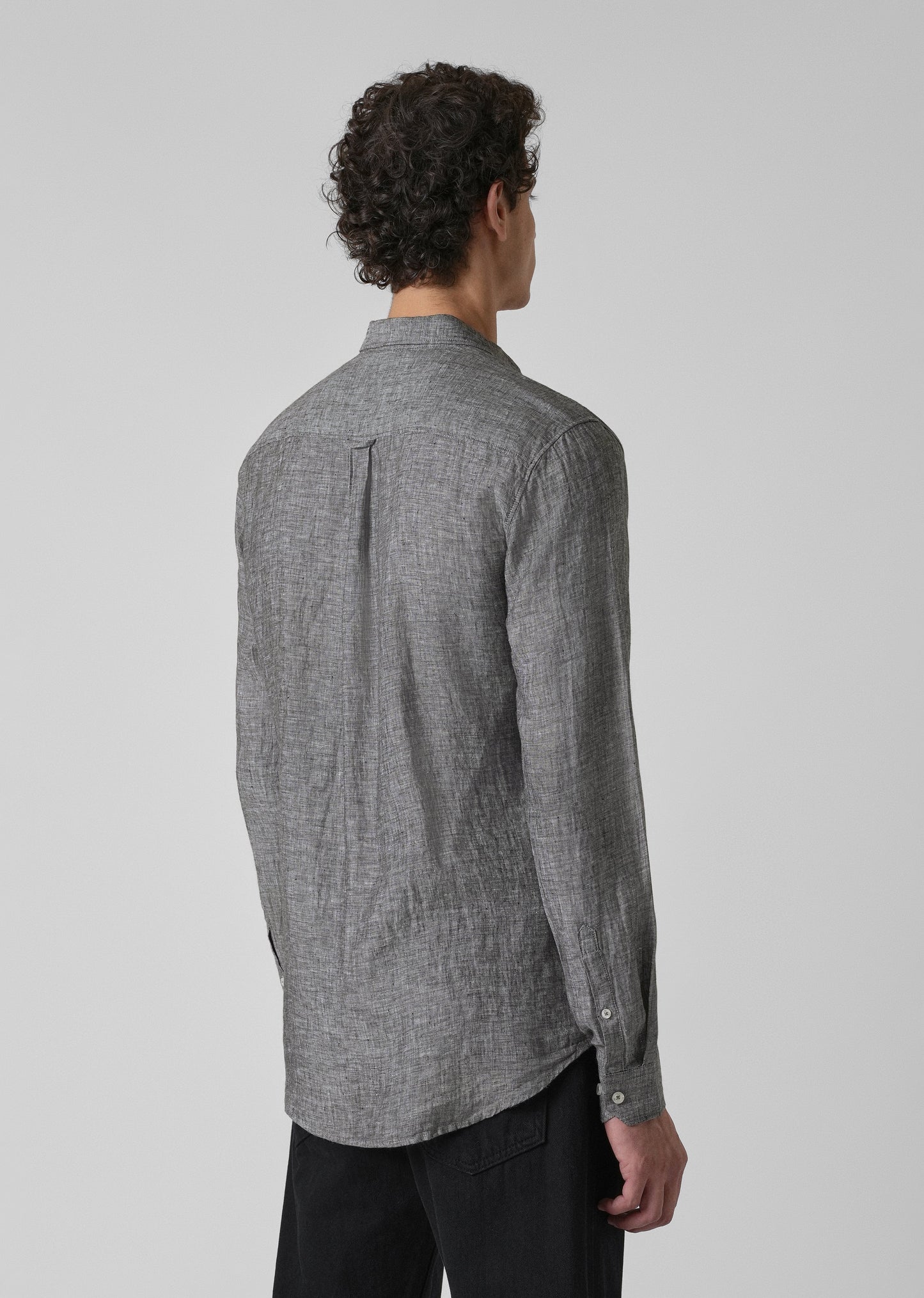 100% Pure Irish Mist Grey Linen Shirt