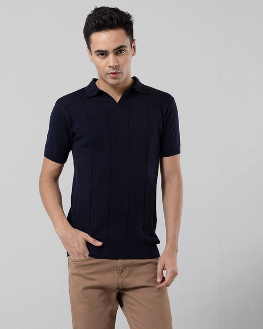 SNITCH Striped Polo T-Shirt for Men