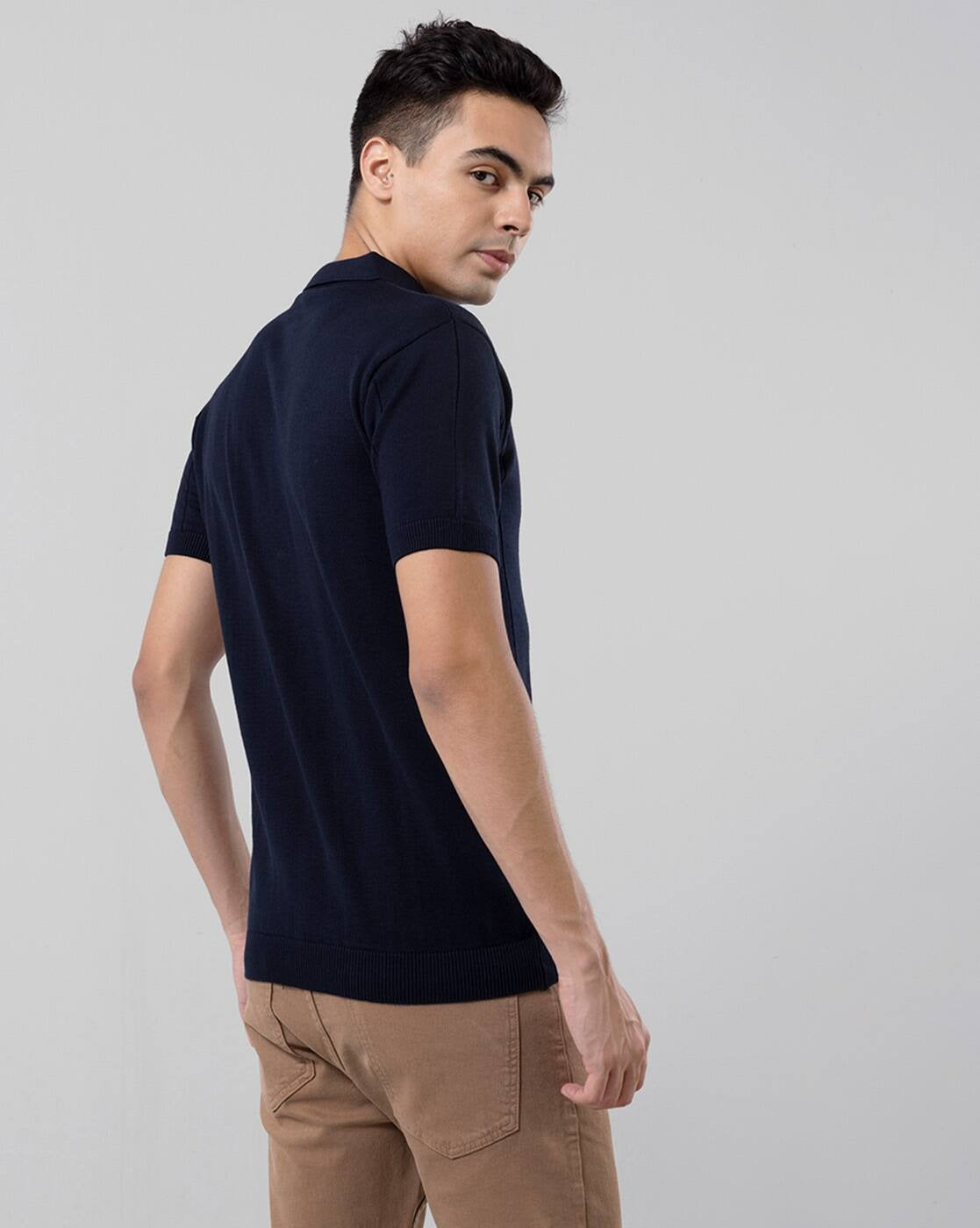 SNITCH Striped Polo T-Shirt for Men