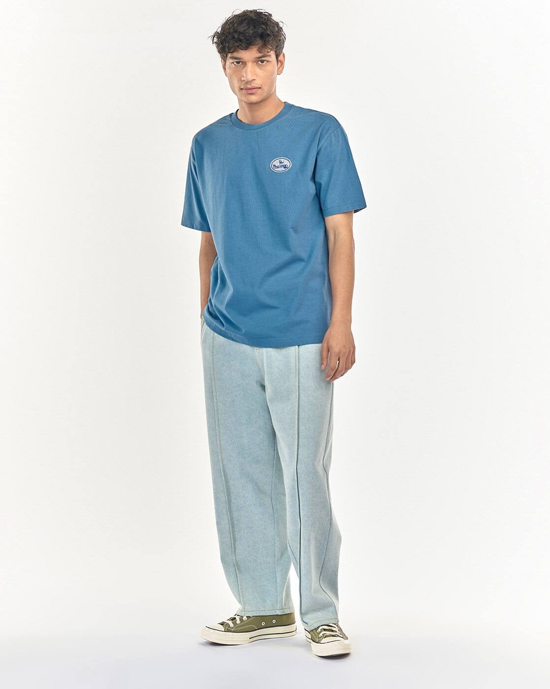 Regular Fit Crew-Neck Justin T-Shirt for Men – Minimalist Everyday Comfort