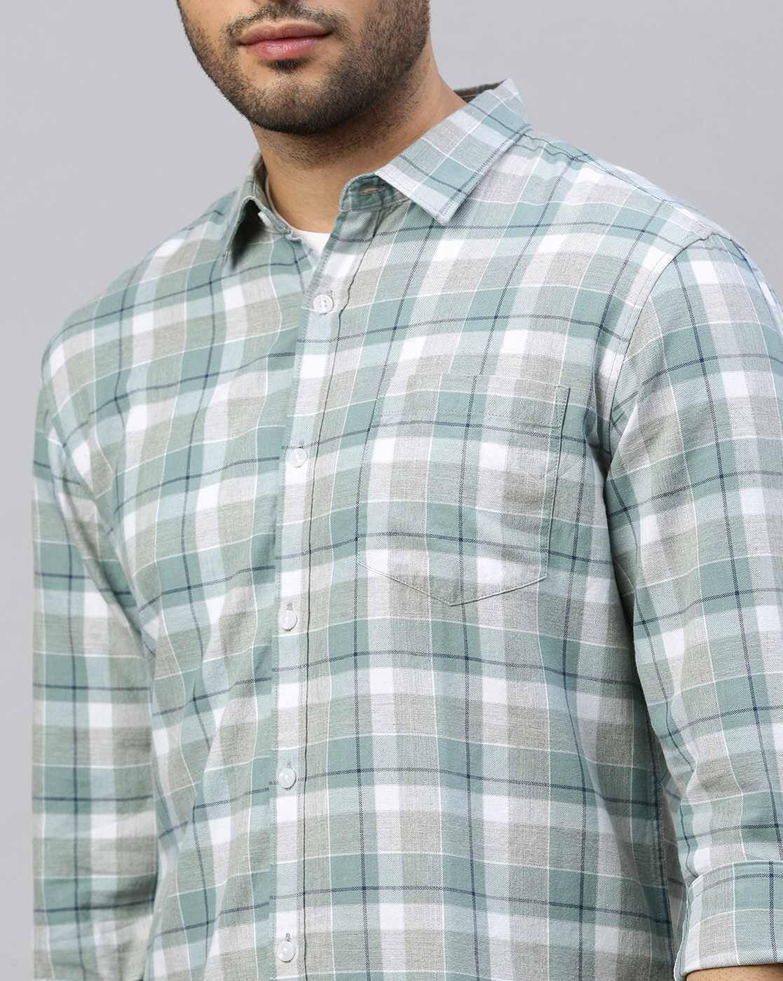 Men Checked Slim Fit Shirt