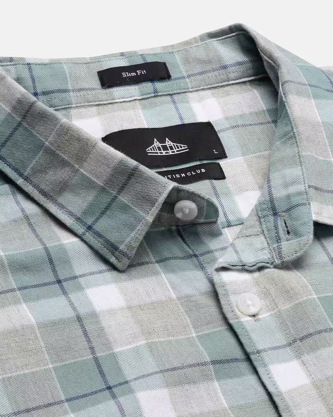 Men Checked Slim Fit Shirt