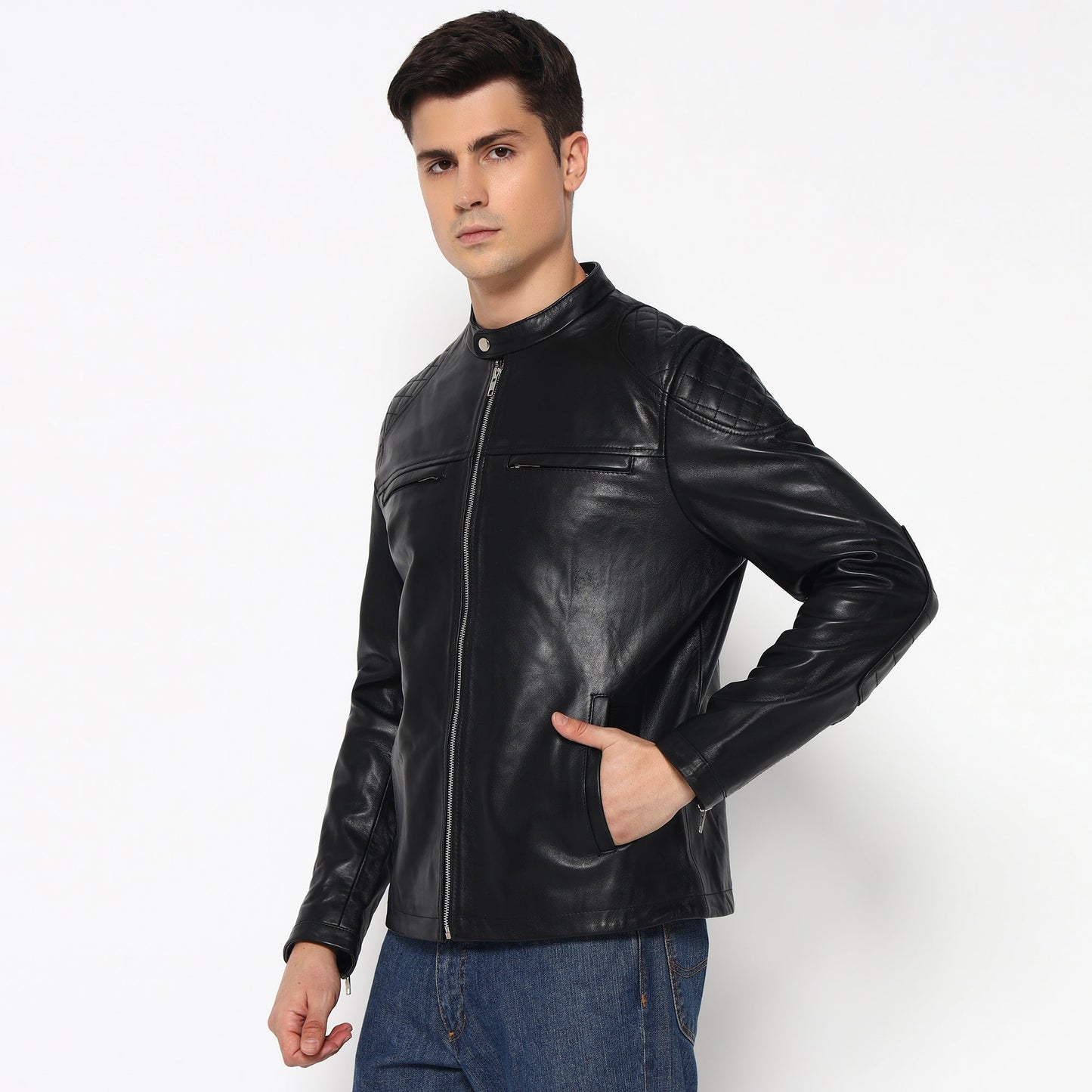 Signature Black Men's Leather Jacket