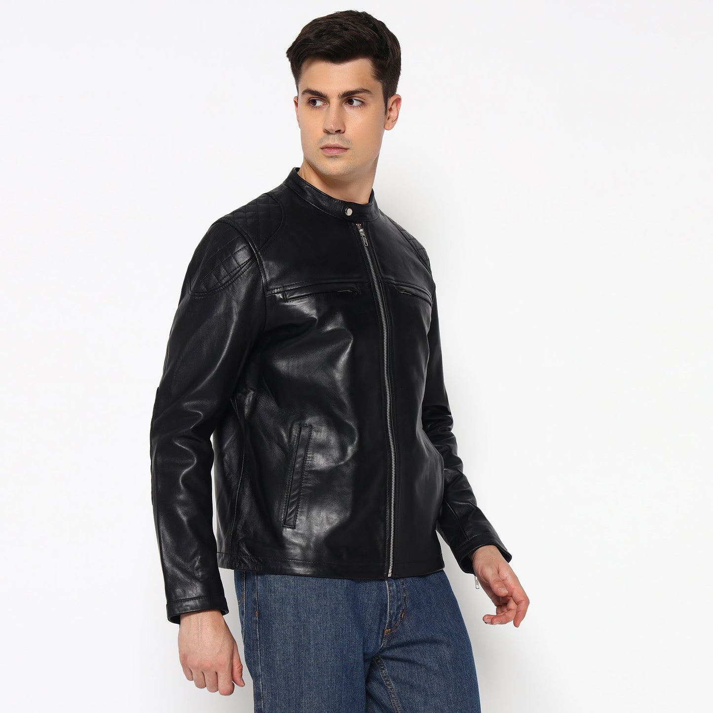 Signature Black Men's Leather Jacket