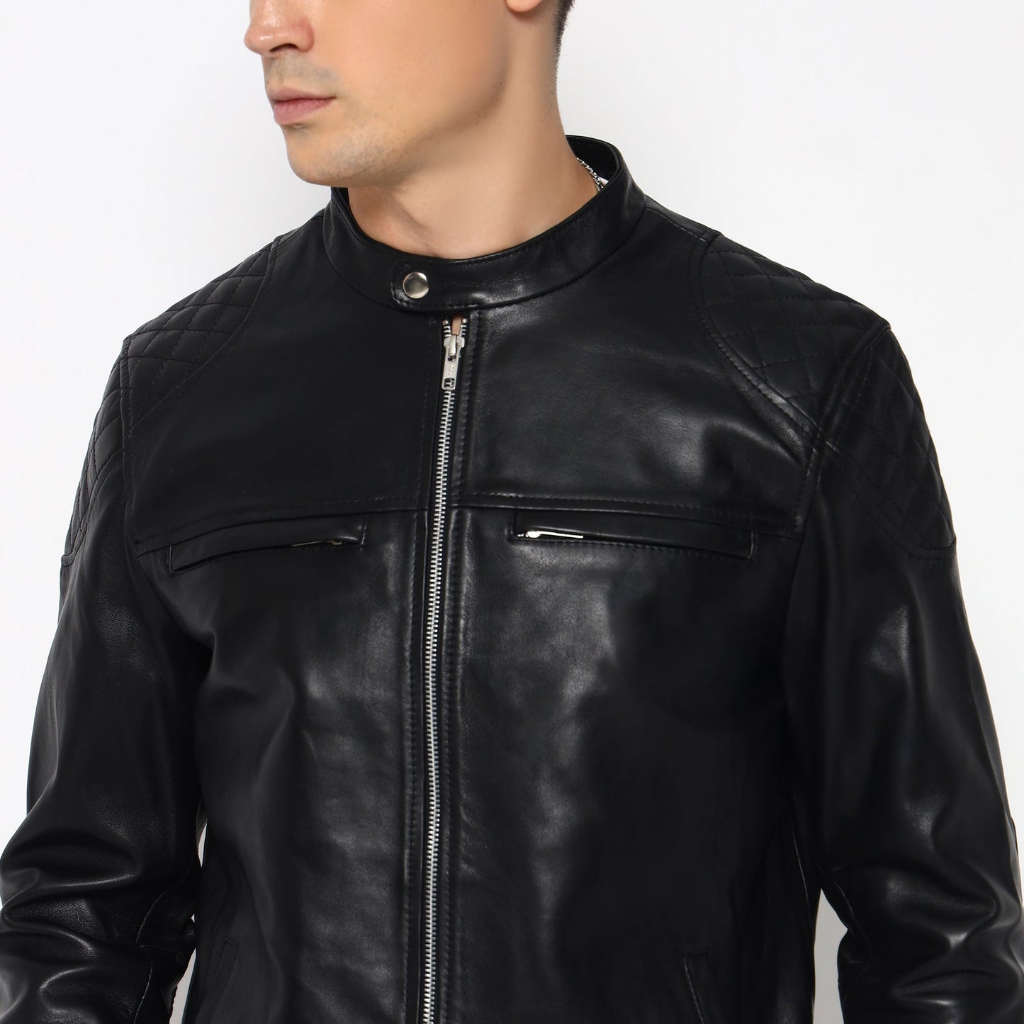 Signature Black Men's Leather Jacket