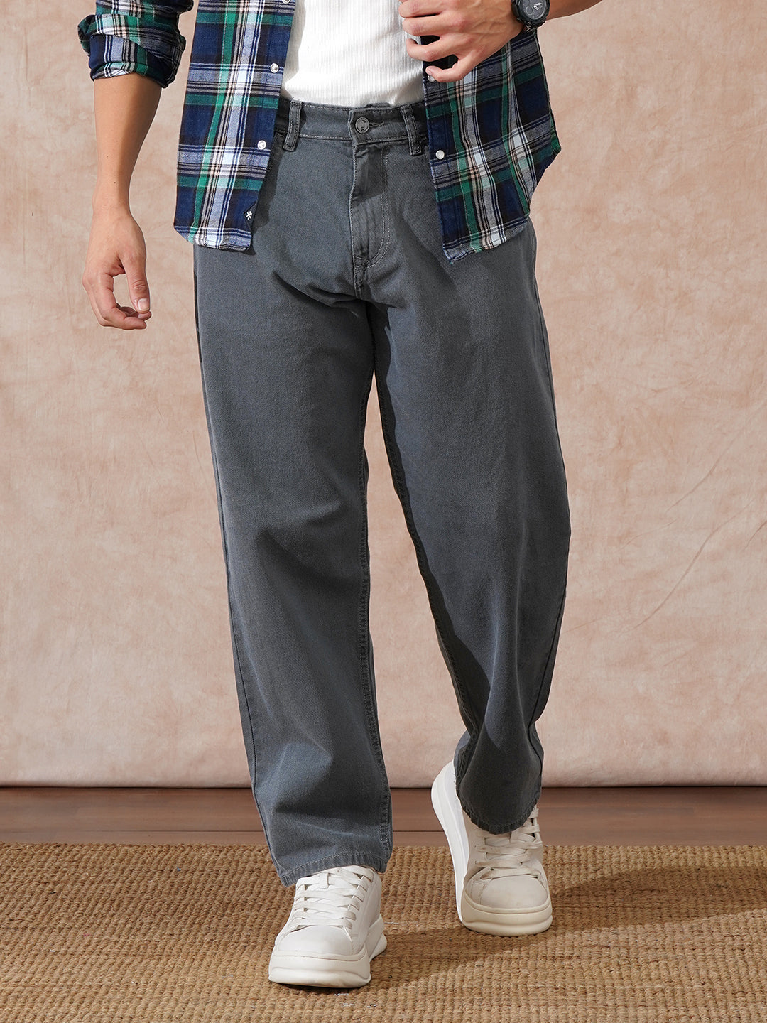 Heavy Fade Loose Fit Jeans | Grey