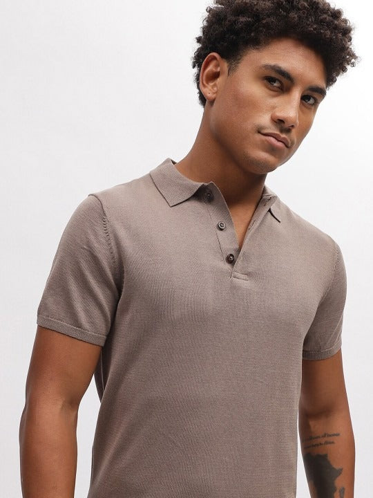 Polo Collar Short Sleeves T-Shirt for Men