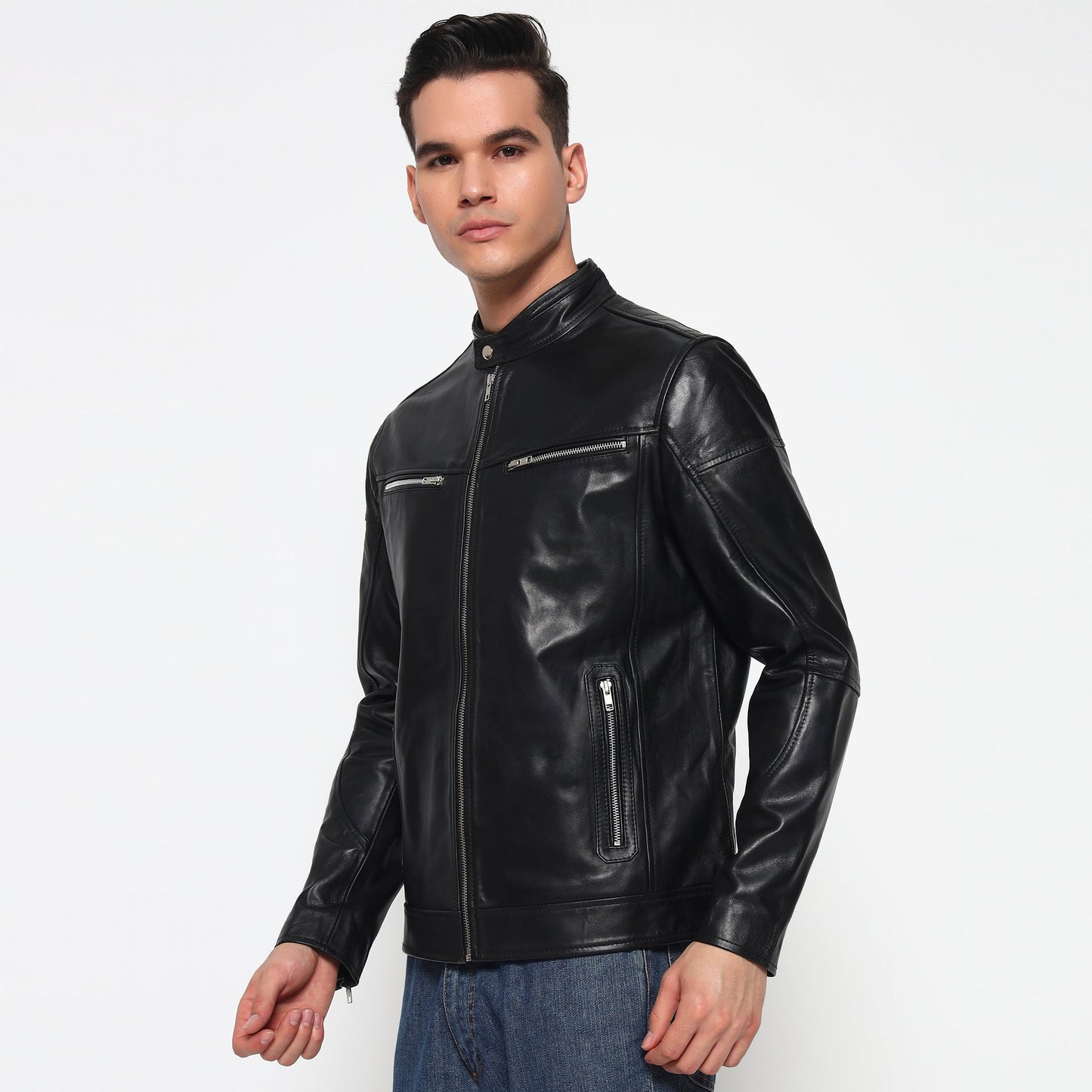 City Rider Black Leather Jacket