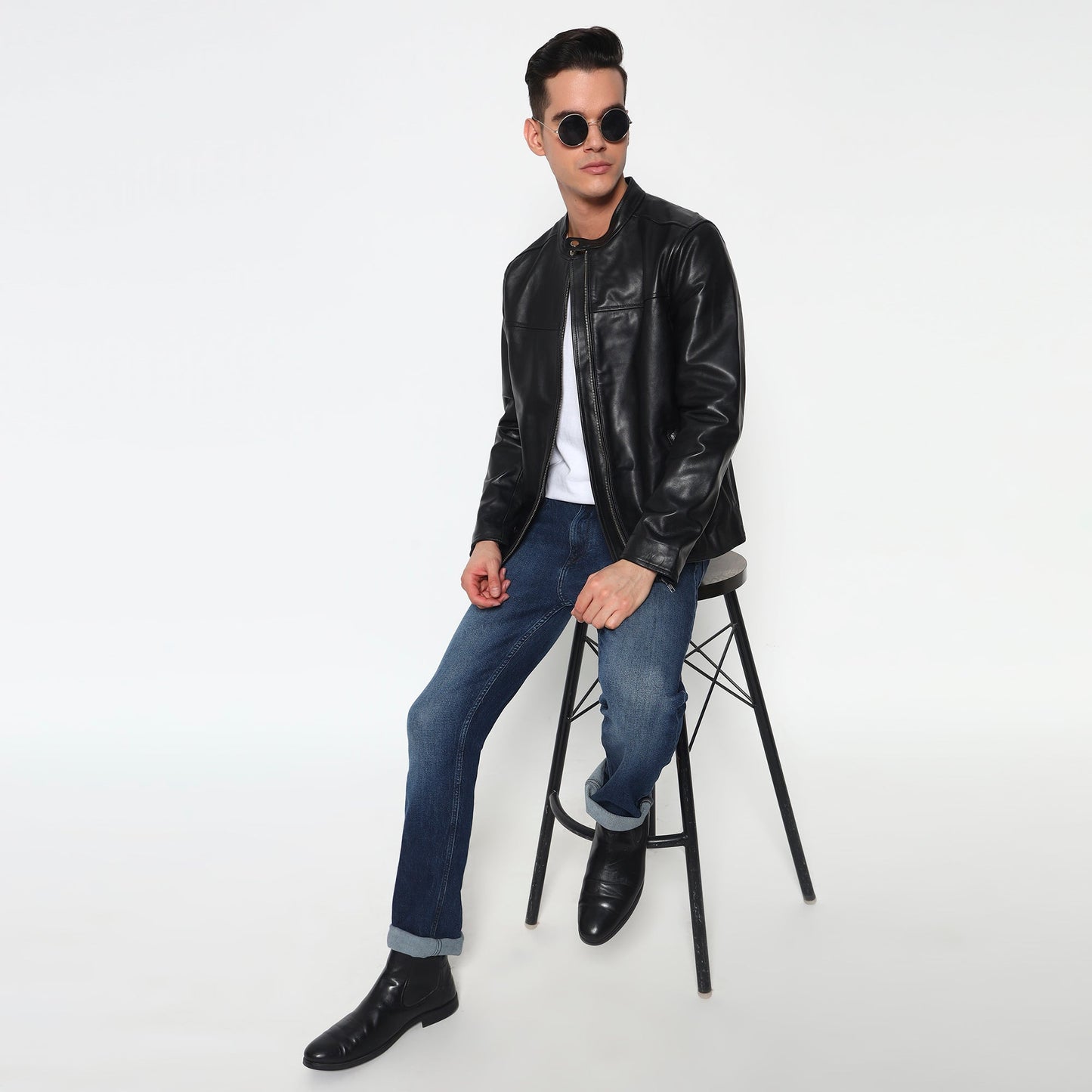 Prime Black Biker's Men Jacket