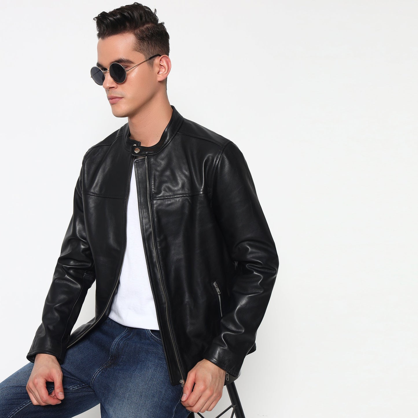 Prime Black Biker's Men Jacket