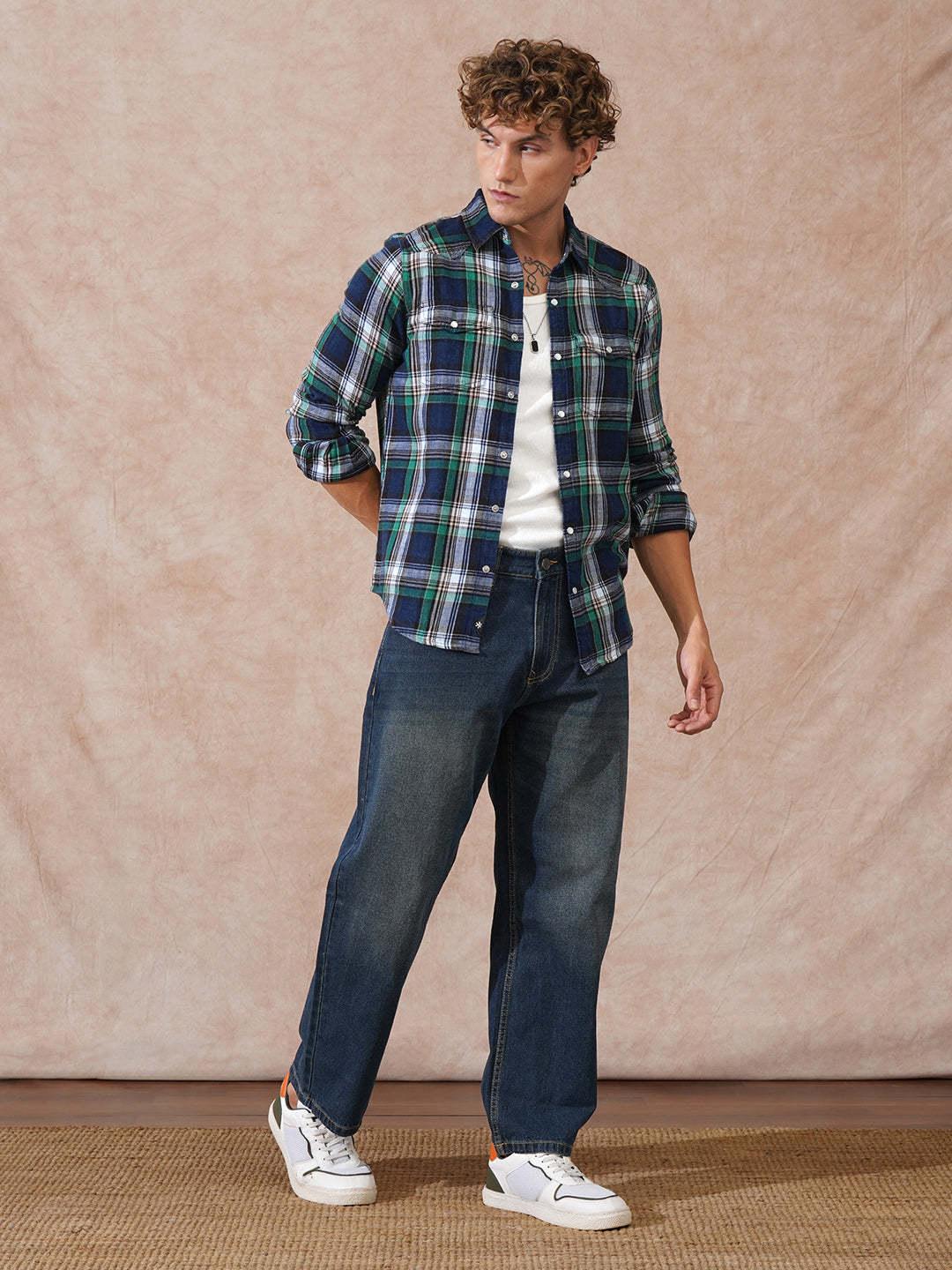 Heavy Fade Loose Fit Jeans | Blue