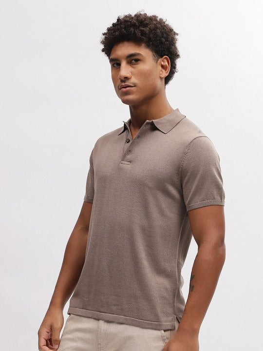 Polo Collar Short Sleeves T-Shirt for Men