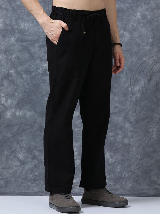 Men’s Black Linen Pants | Timeless Style &amp; Breathable Comfort