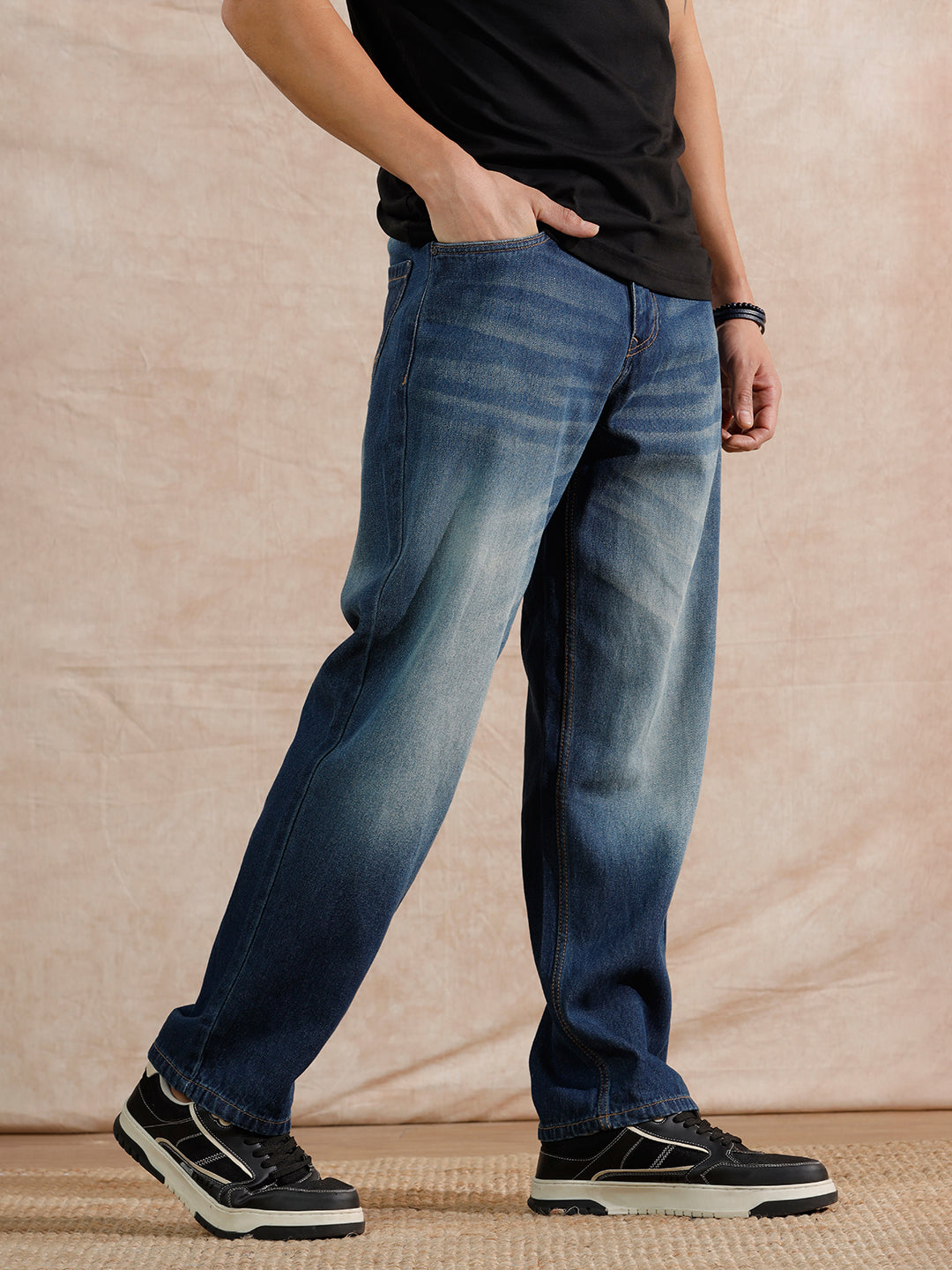 Casual Loose Fit Jeans | Darkstone