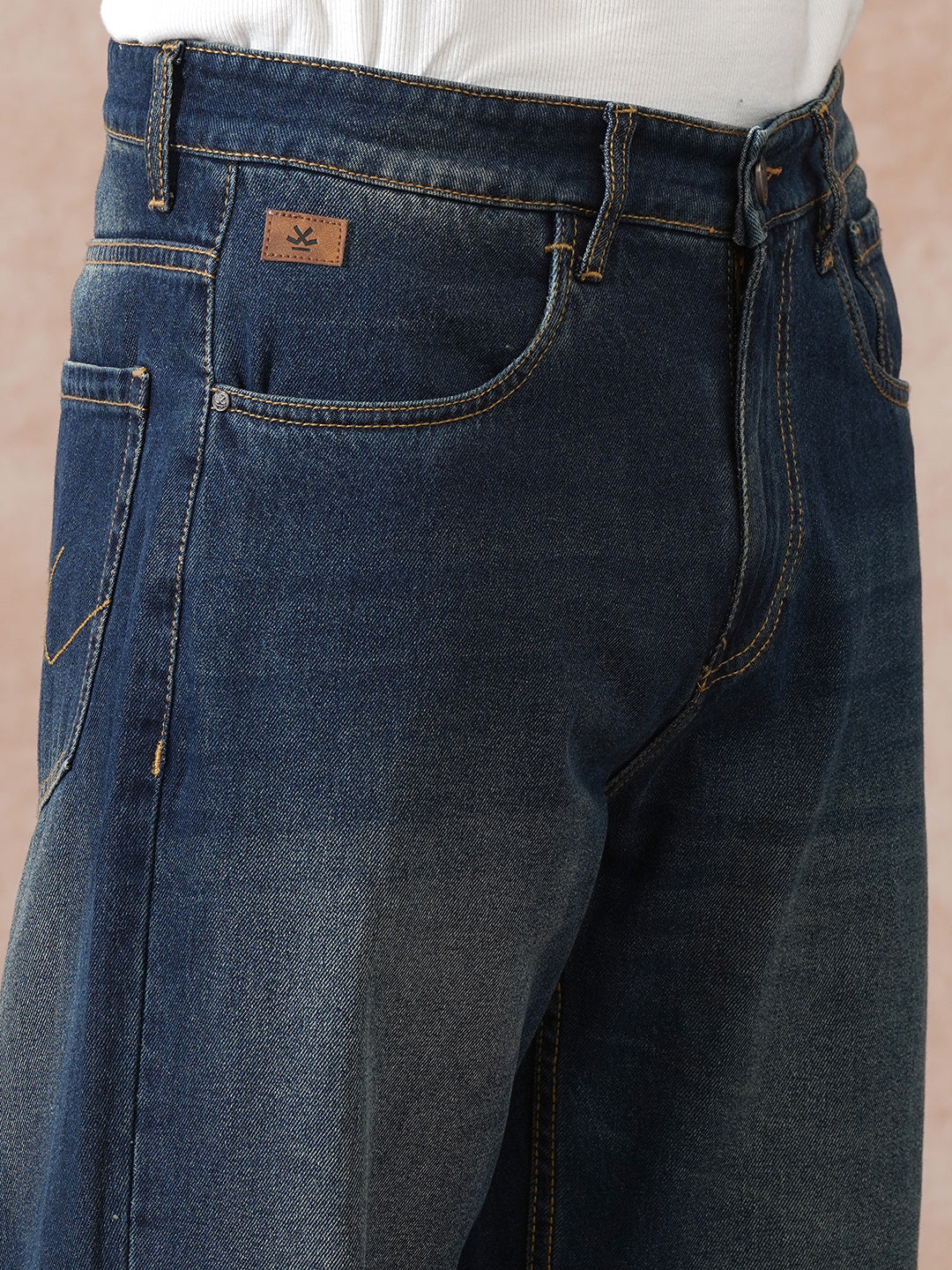 Heavy Fade Loose Fit Jeans | Blue