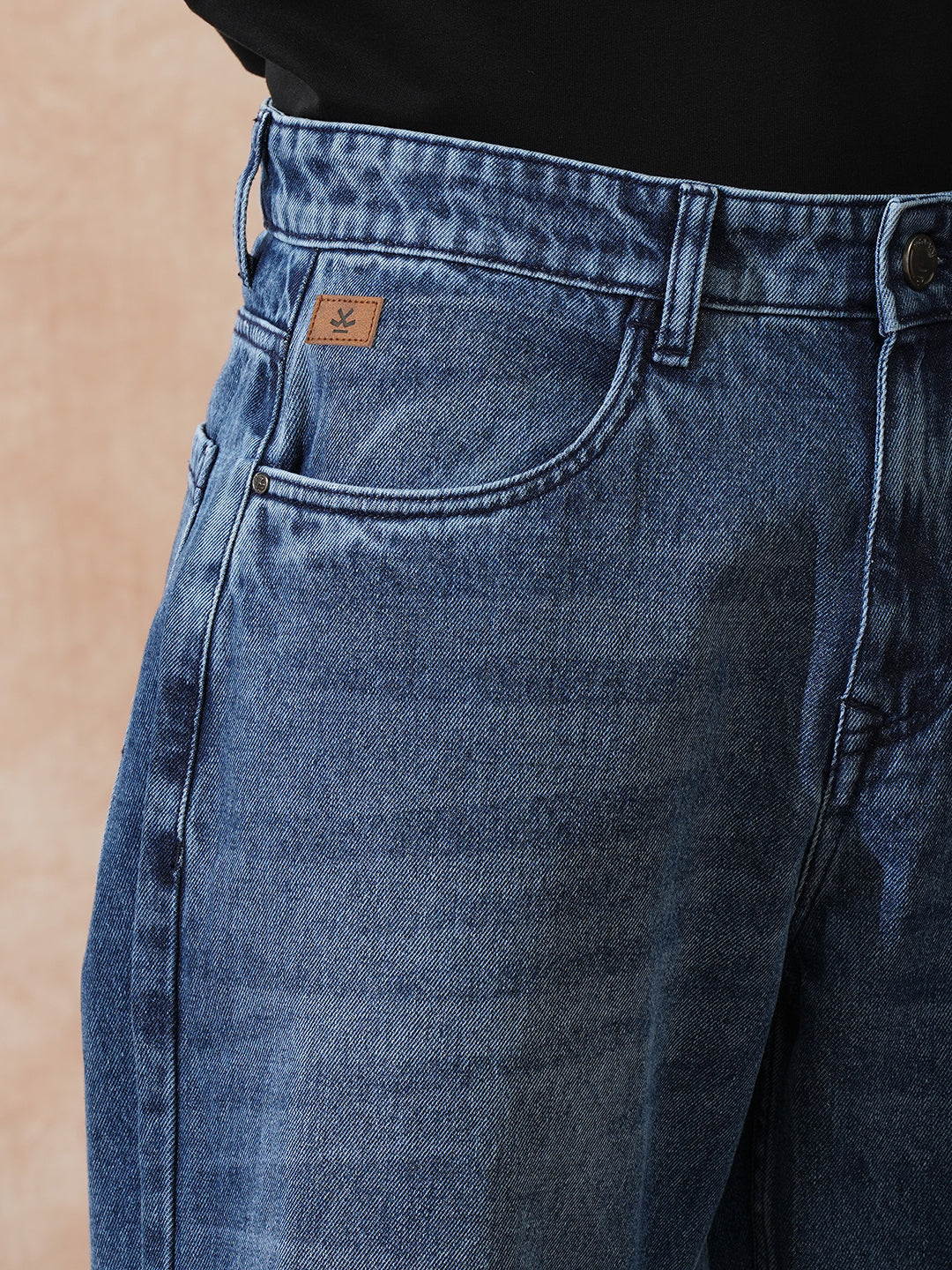 Faded Loose Fit Jeans | Blue