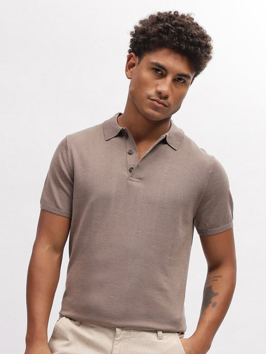 Polo Collar Short Sleeves T-Shirt for Men