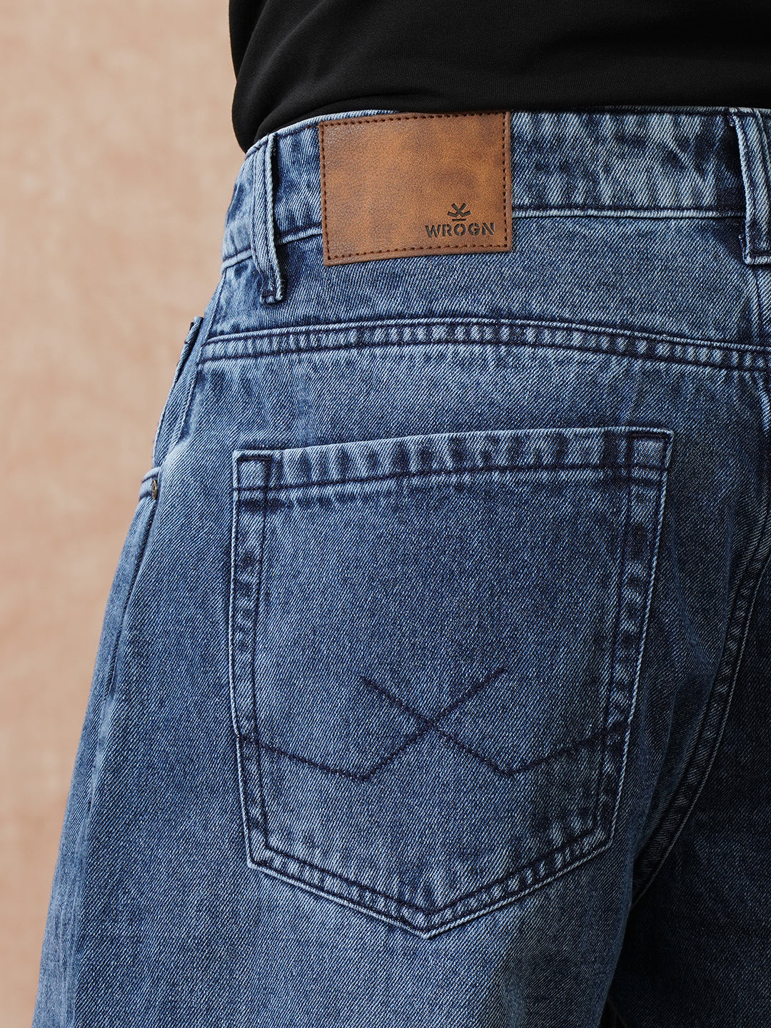 Faded Loose Fit Jeans | Blue