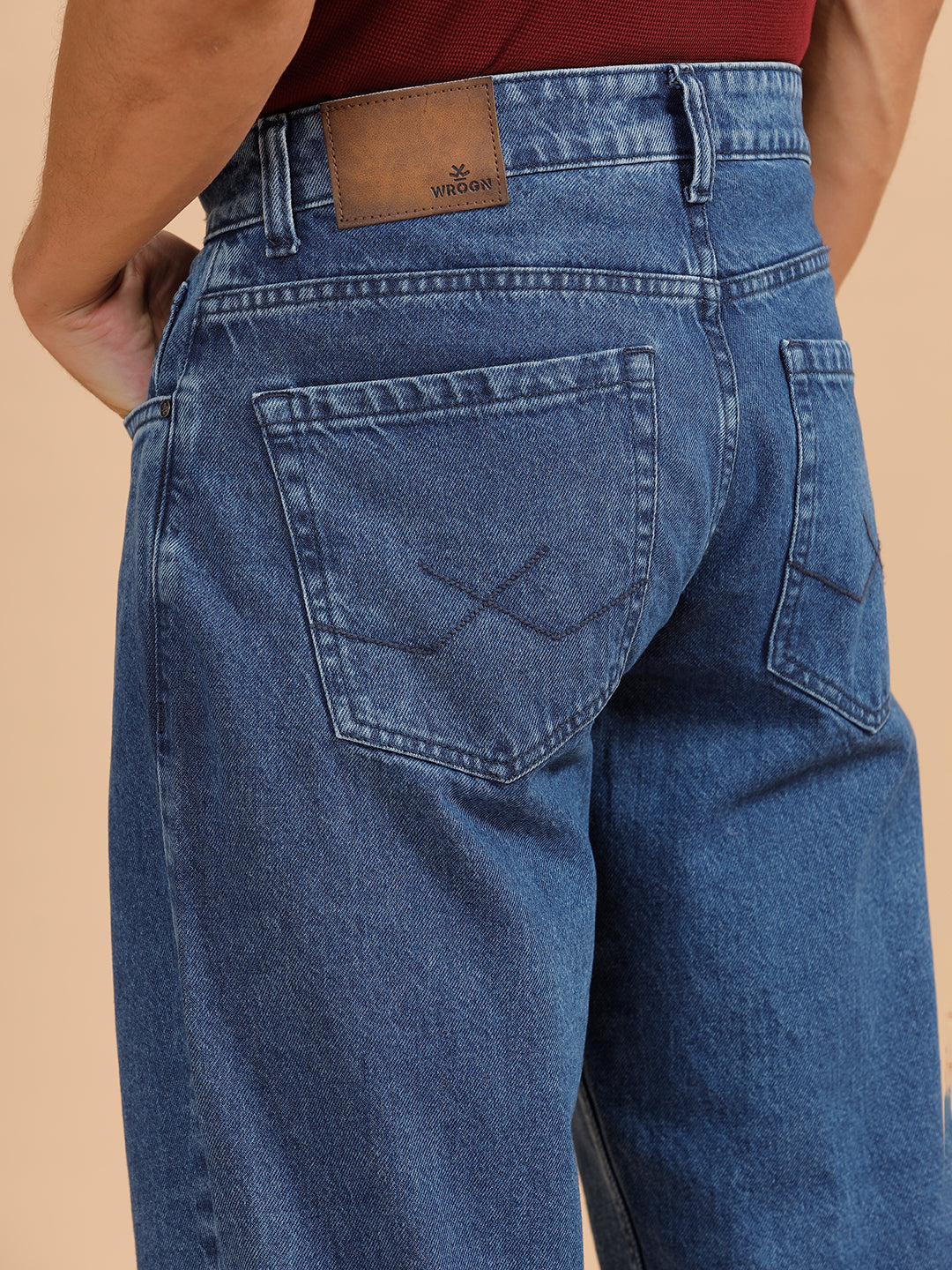 Casual Loose Fit Jeans | Light Blue