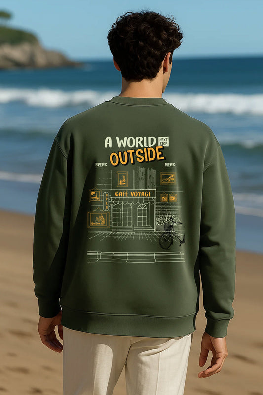 A world outside Oversized Sweatshirt
